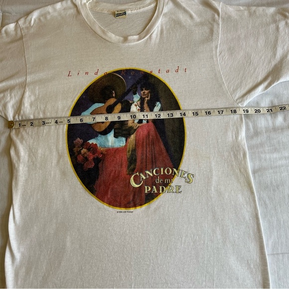 VTG Rare Linda Ronstadt 1988 Canciones de mi Padre Single Stitch Concert Tee Lrg - Picture 15 of 16